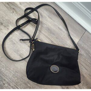 Dooney & Bourke Black Nylon Crossbody Pouchette Bag